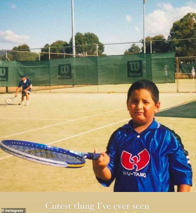 Guess who! Australian tennis champion shares throwback photo