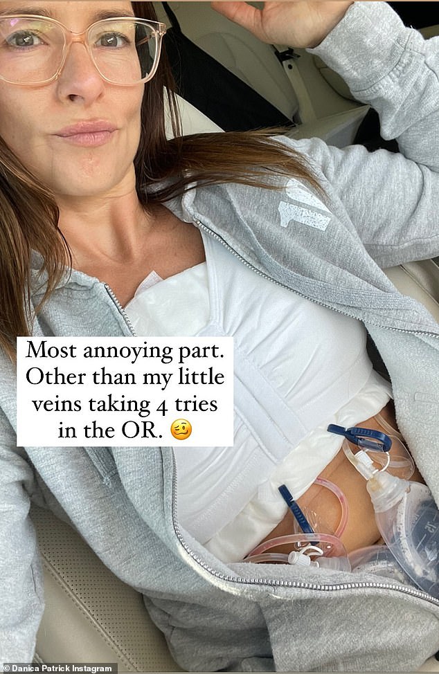 Danica Patrick has her breast implants removed after suffering health issues