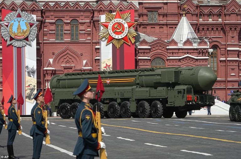 Putin shows off his nukes in Victory Day parade rehearsal in chilling warning to the West
