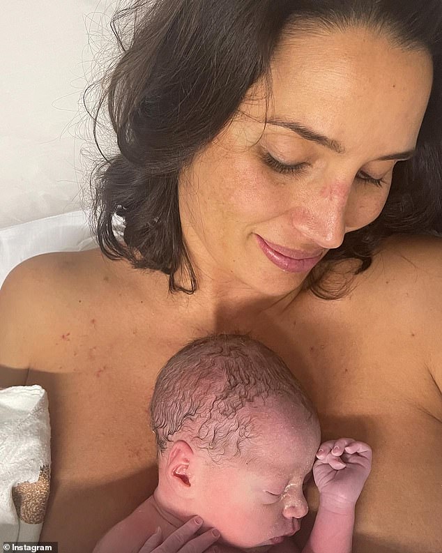 It’s a girl! Snezana Wood gives birth to daughter Harper with her Bachelor husband Sam Wood