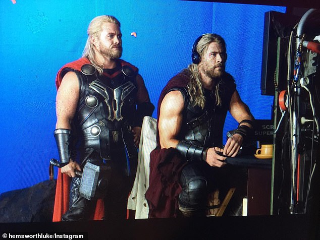 Chris Hemsworth’s brother Luke trolls actor by dressing as Thor and saying he’s happy to mentor him