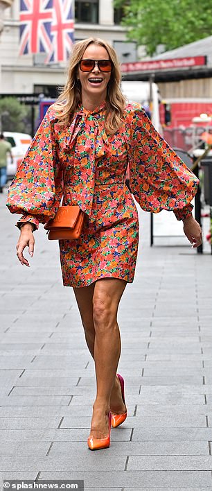 Amanda Holden and Ashley Roberts nail spring chic as they head home from Heart FM