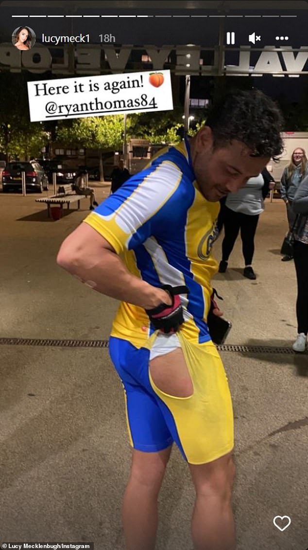 Ryan Thomas is left red-faced after his shorts split AGAIN at The Games