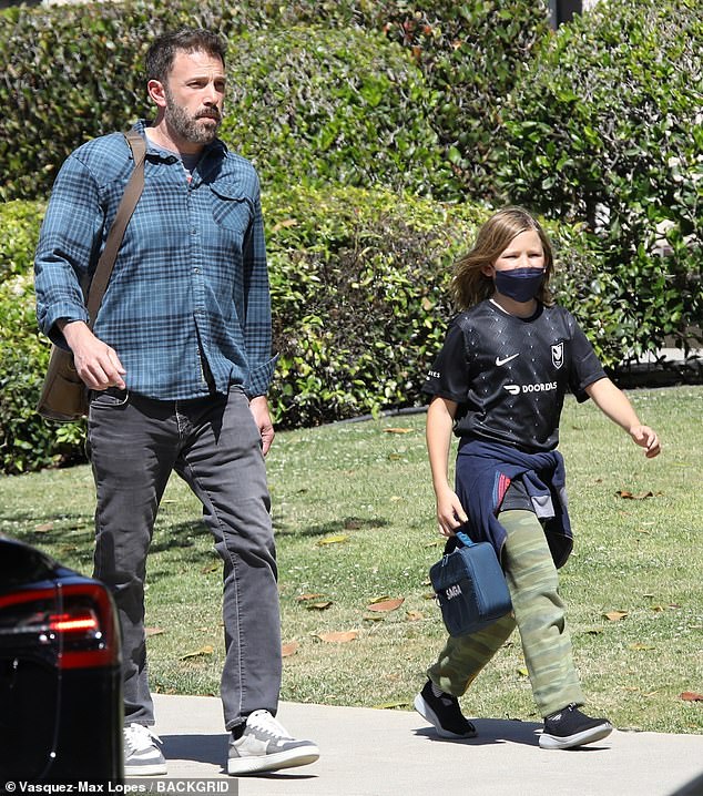 Ben Affleck gets in some bonding time with 10-year-old son Samuel in Santa Monica 1