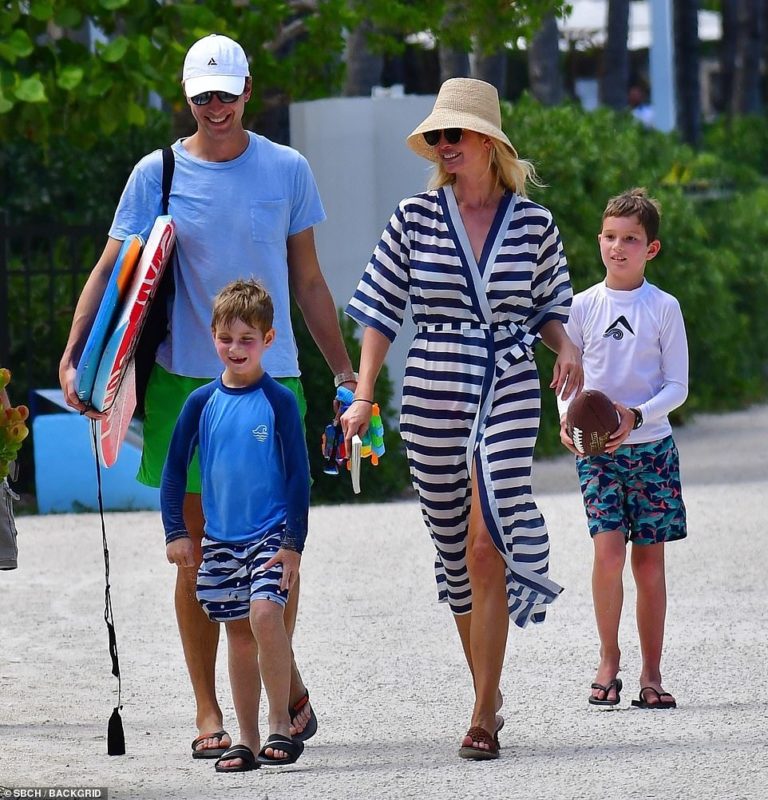 Ivanka Trump and her husband Jared Kushner hit the beach in Miami with their children