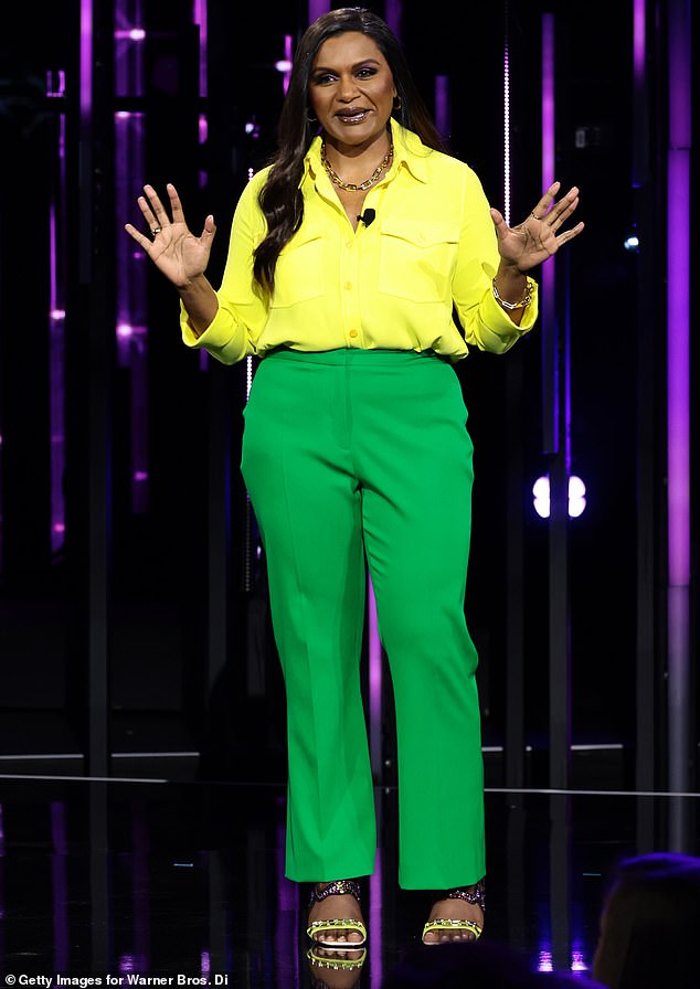 Mindy Kaling is a ray of sunshine in a canary yellow top at Warner Bros Discovery upfronts in NYC