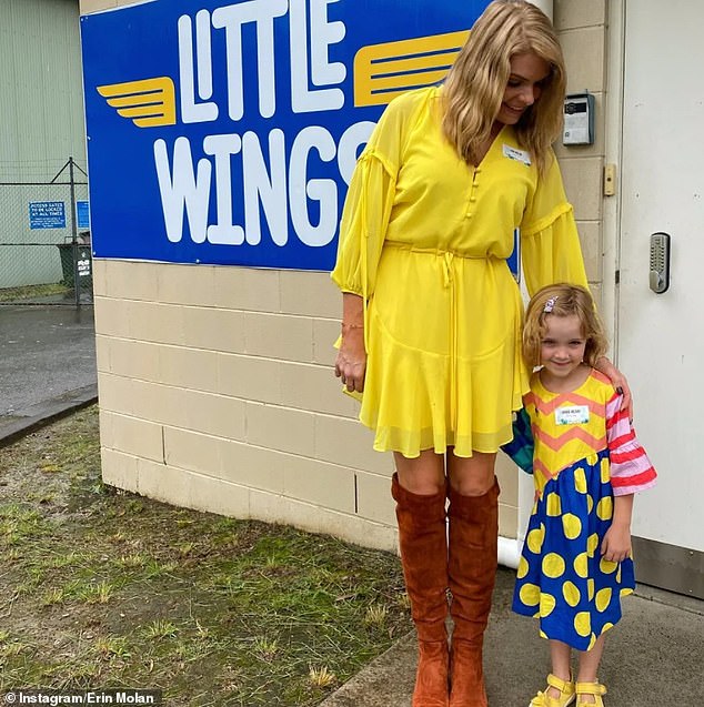 Erin Molan’s three-year-old daughter Eliza is rushed to hospital after she ‘couldn’t breathe’