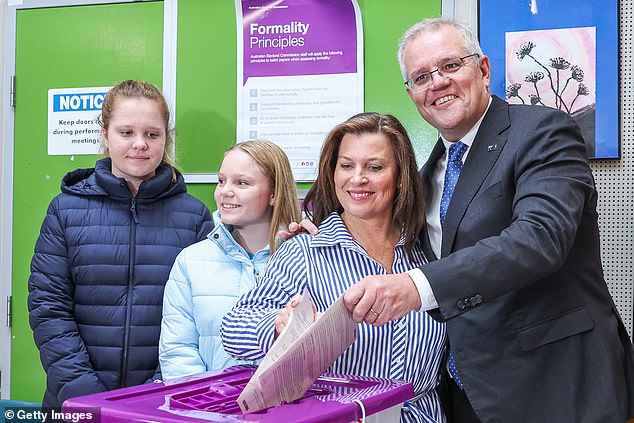 Election 2022: Scott Morrison warns of more people smugglers as PM and Anthony Albanese cast vote