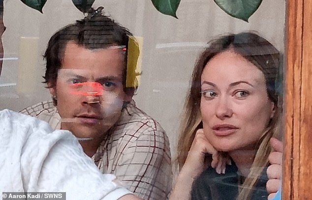 Harry Styles, 28, enjoys romantic date in London with his girlfriend Olivia Wilde, 38