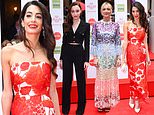 Amal Clooney stuns in a sweeping floral gown as she leads the Prince’s Trust Awards red carpet