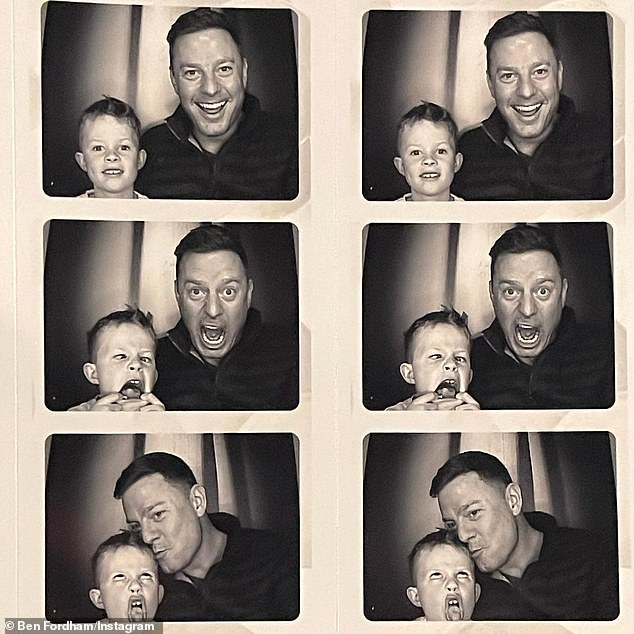 Ben Fordham is every inch the doting father as he shares photos with his son Freddie