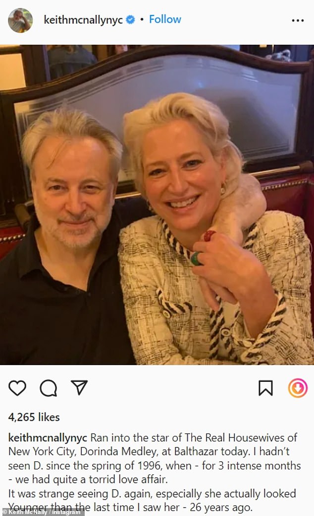 Dorinda Medley reunites with top restaurateur who says they had a ‘torrid affair’ in 1996