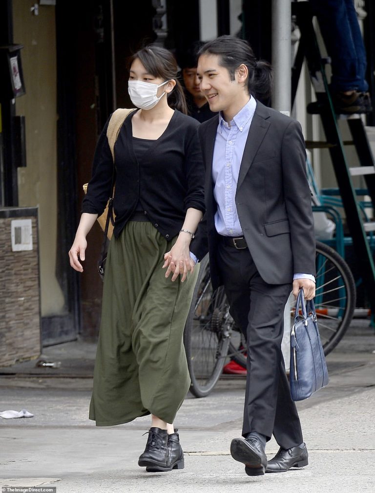Japanese Princess Mako Komuro strolls hand-in-hand with commoner husband in NYC