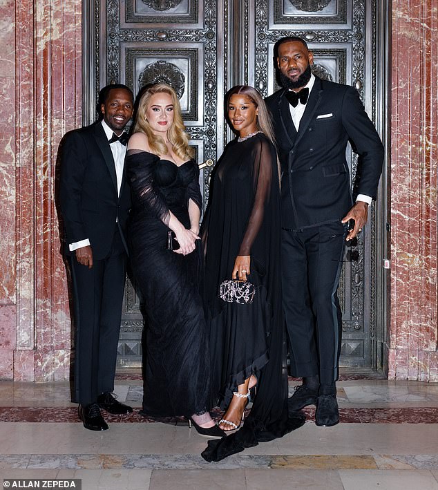 Adele makes rare appearance with boyfriend Rich Paul at NBA star Kevin Love’s wedding in NYC