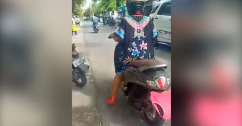 Police assures public of new enforcement system after woman uses panties to cover up number plate (VIDEO)