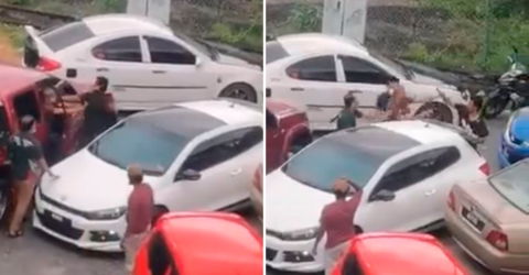 Road rage drives two local men into fist fight outside school