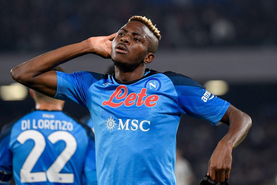 Red Hot Osimhen scores 13th Serie A goal of the season in Napoli’s victory over Salernitana
